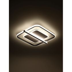 Светильник потолочный светодиодный ЭРА Модерн Franco CLL-1-107W 3K-6K RC BK с ДУ черный | Светильники SPB-6 с ДУ