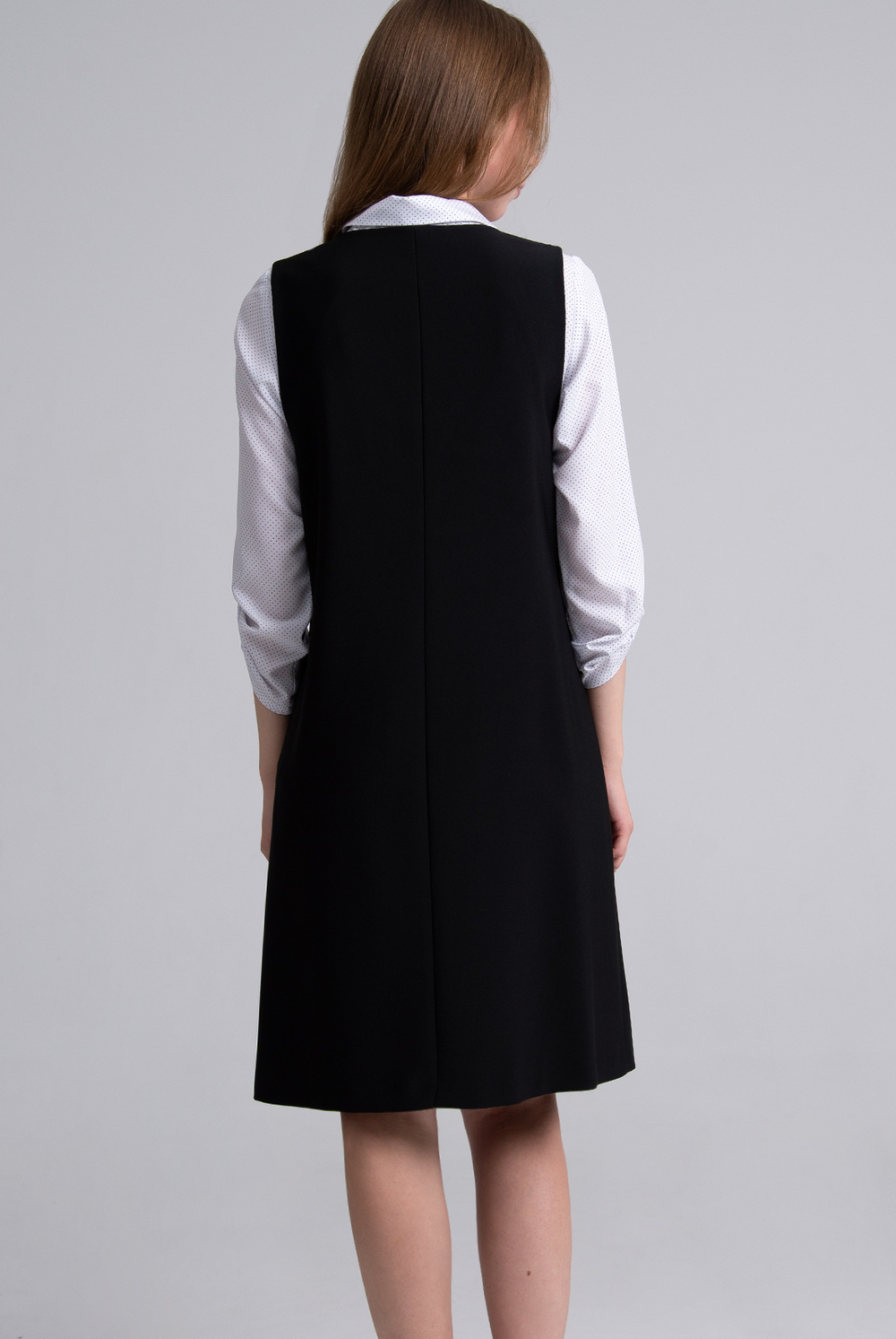 Офисный сарафан 2614АП, черный #70Ч082614АП