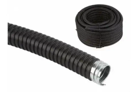 Металлорукав в ПВХ-изоляции РЗ-Ц-П 32 черный с протяжкой (20м) ЭРА Б0036559 ( D.скобы 38-40мм)