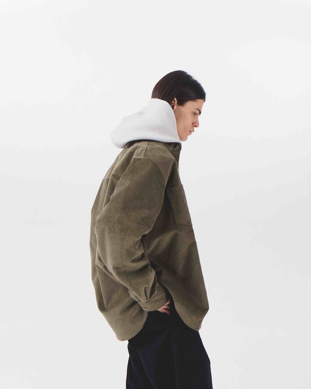 Рубашка Меч FW23 Velvet Basil Темно-зеленая