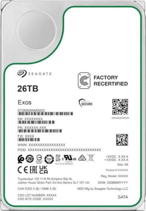 Жесткий диск 26TB SATA 6Gb/s Seagate Exos X26