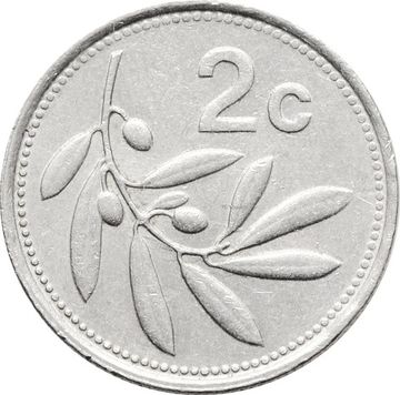 2 цента 1986 Мальта