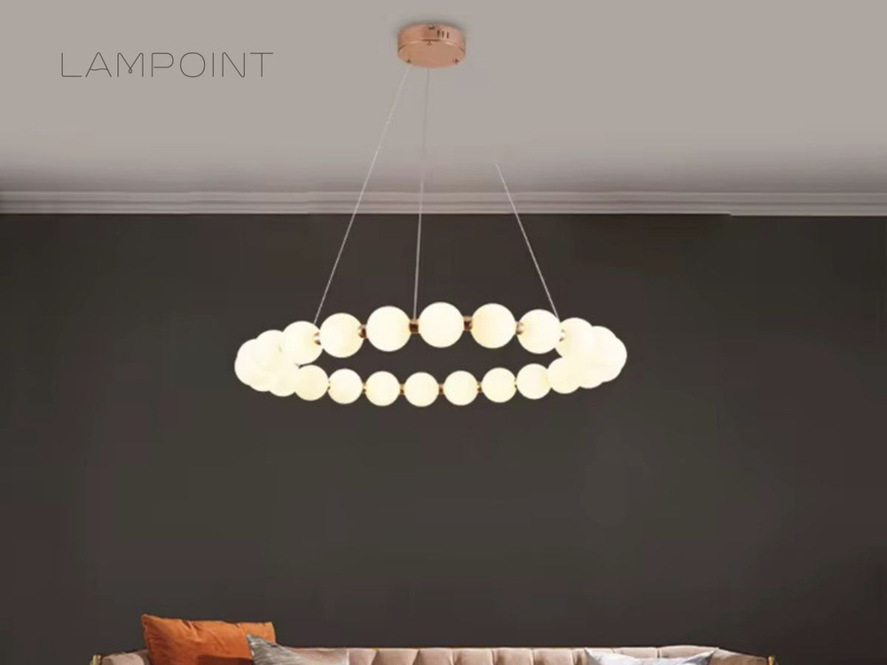 Люстра подвесная светильник светодиодный LED для кухни, гостиной, зала и детской, 60 см