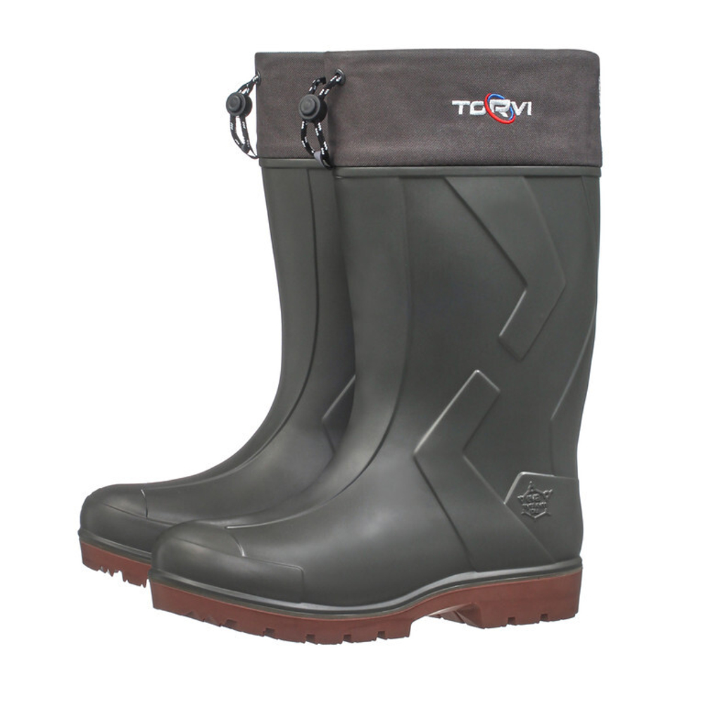 Сапоги мужские зимние ЭВА+ПУ Torvi -40С (5-слойный гипоаллергенный вкладыш, подошва с шипами), Олива