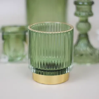 Подсвечник «Английский стиль» 7*8 см, Изумруд