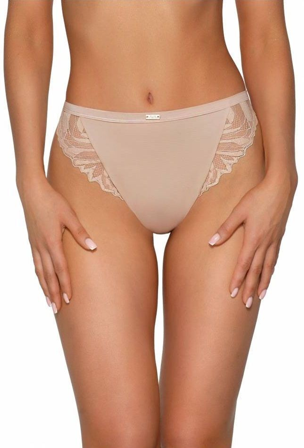 Трусики-бразилиана со средней линией талии Yasemin (Размер: S) (Цвет: телесный)