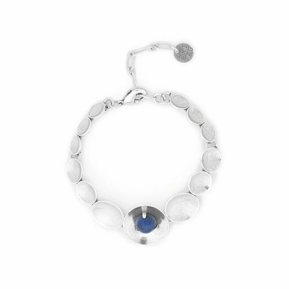 Браслет ORI TAO, Jimili, с лазуритом, OT24.2-13-69270 (серебристый)