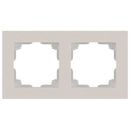 Рамка для розеток и выключателей Intro Accent 6-502-06 на 2 поста, СУ, перламутр