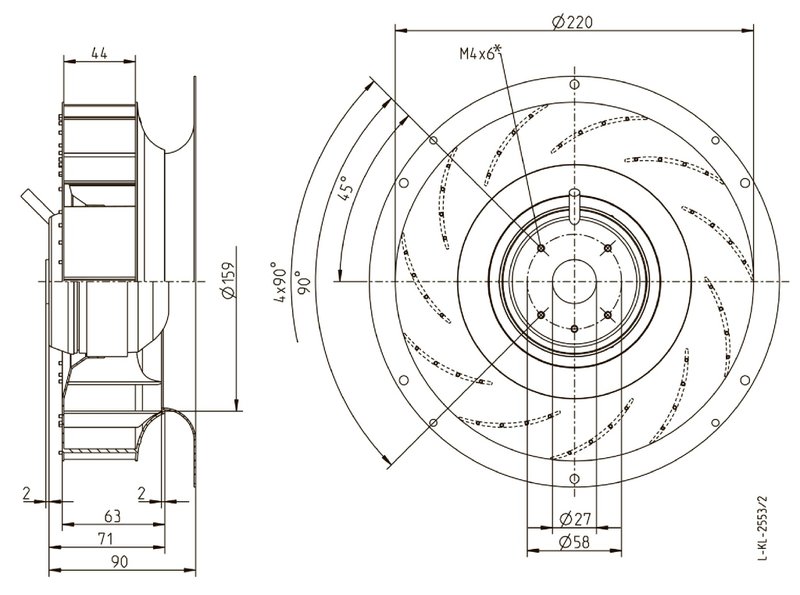 Мотор-колесо RH22L-2EP.WA.1R
