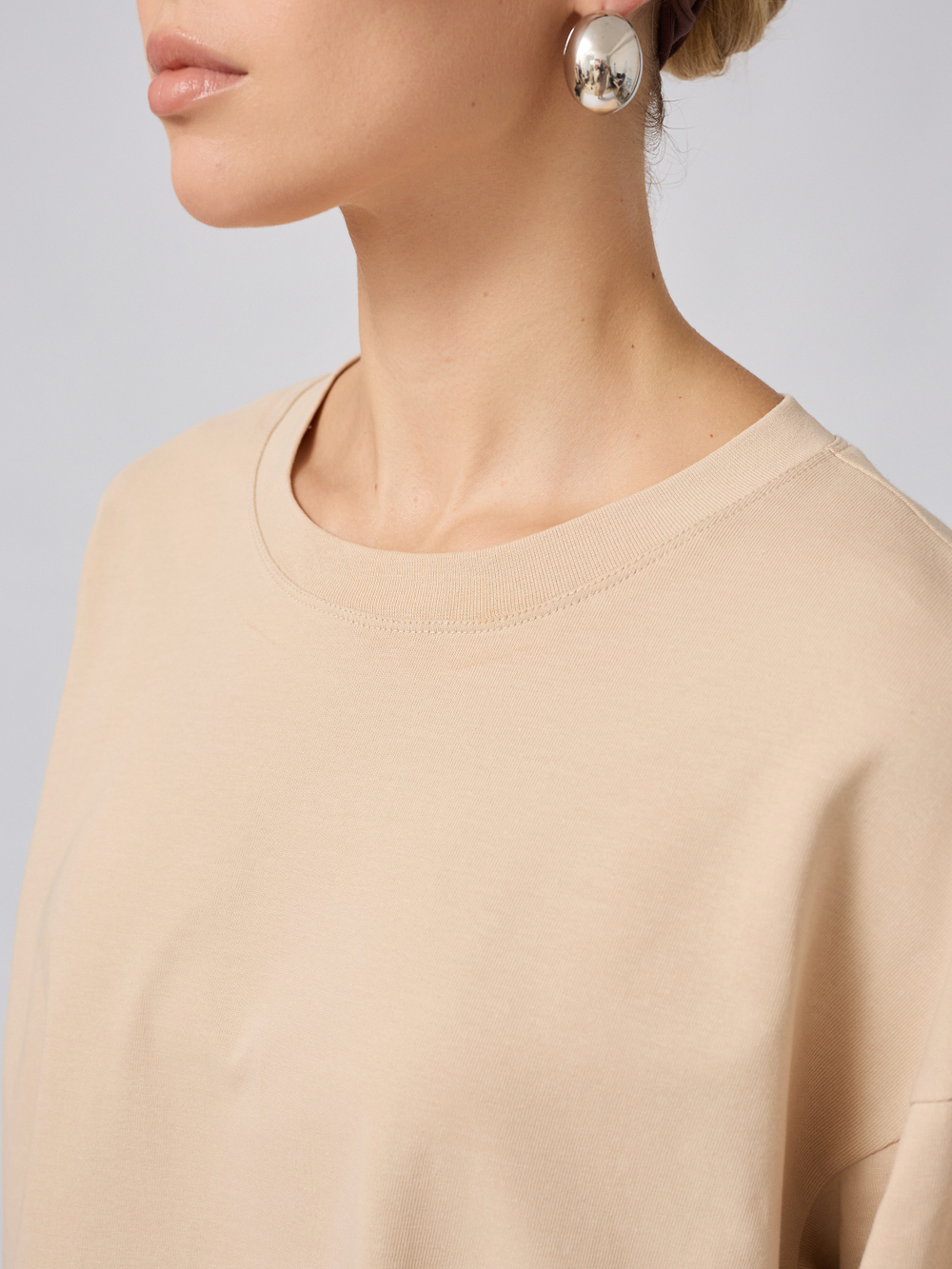 Лонгслив оверсайз из 100% хлопка "PADEL"