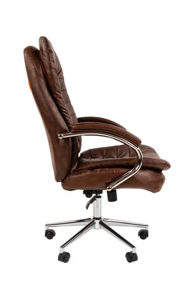 Офисное кресло Chairman 795 Россия нат.кожа/экокожа коричневая Bruno N
