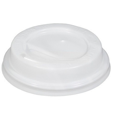 Крышка для стакана (d-80 мм) закрытый питейник БЕЛАЯ "Чайковский пластик" (100/1000 шт.)