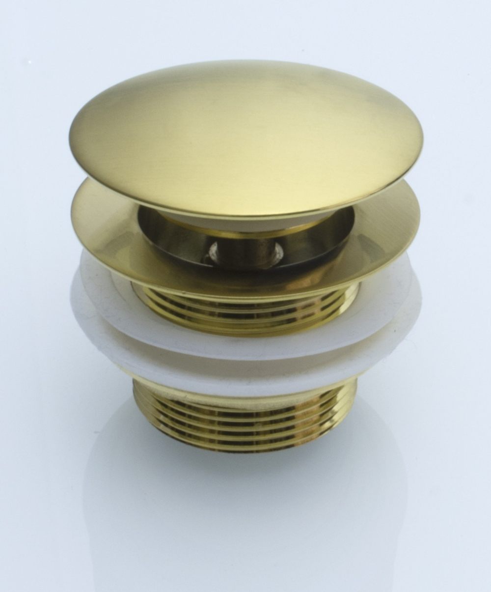 Донный клапан на ванну 1"1/2 (МАТ. ЗОЛОТО) GANZER (50/1шт)