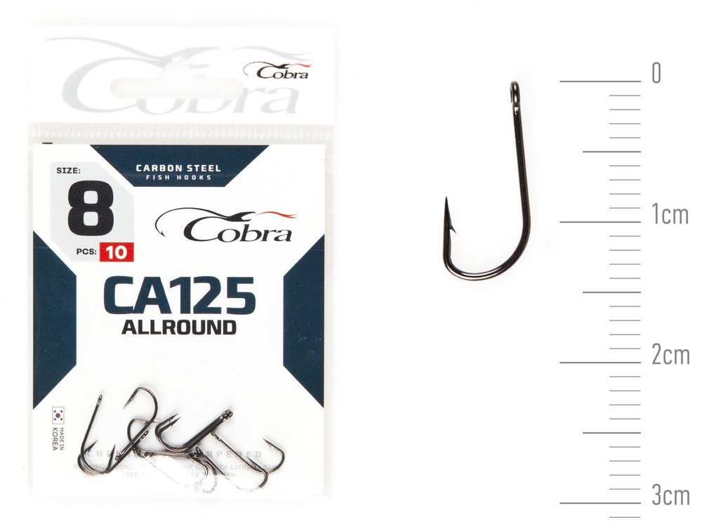 Крючки Cobra Allround STRUGER сер. CA125 разм. 008 10шт.