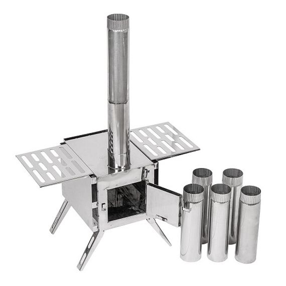 Печь универсальная ПУ-320-H, нерж.сталь 1мм, топка 230х230х320мм (T-HS-PU320-N) Helios