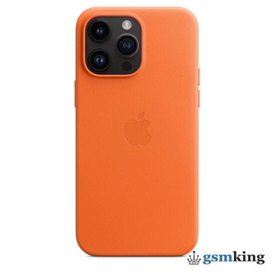 Apple Leather Case with MagSafe iPhone 14 Pro Max Orange (Оранжевый) MPPR3ZM/A