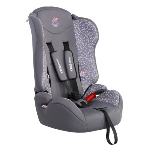 Автокресло детское  Kids Planet  Meteor 1,2,3 группа (9-36 кг) серый велосипед (AZARD)