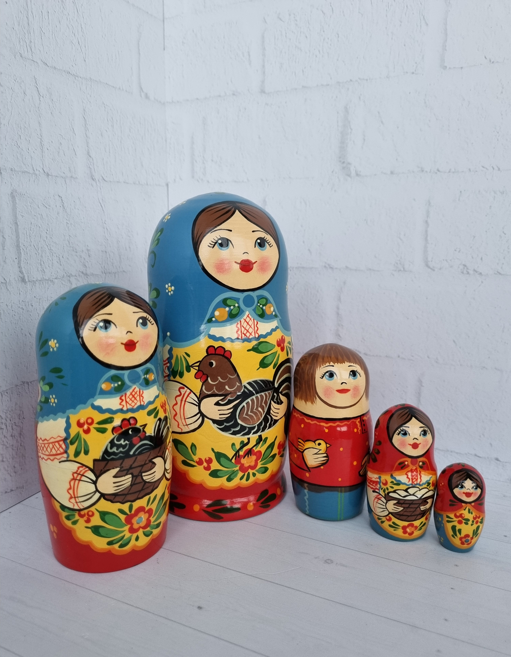 Матрешка "с курочкой" традиция 5мест