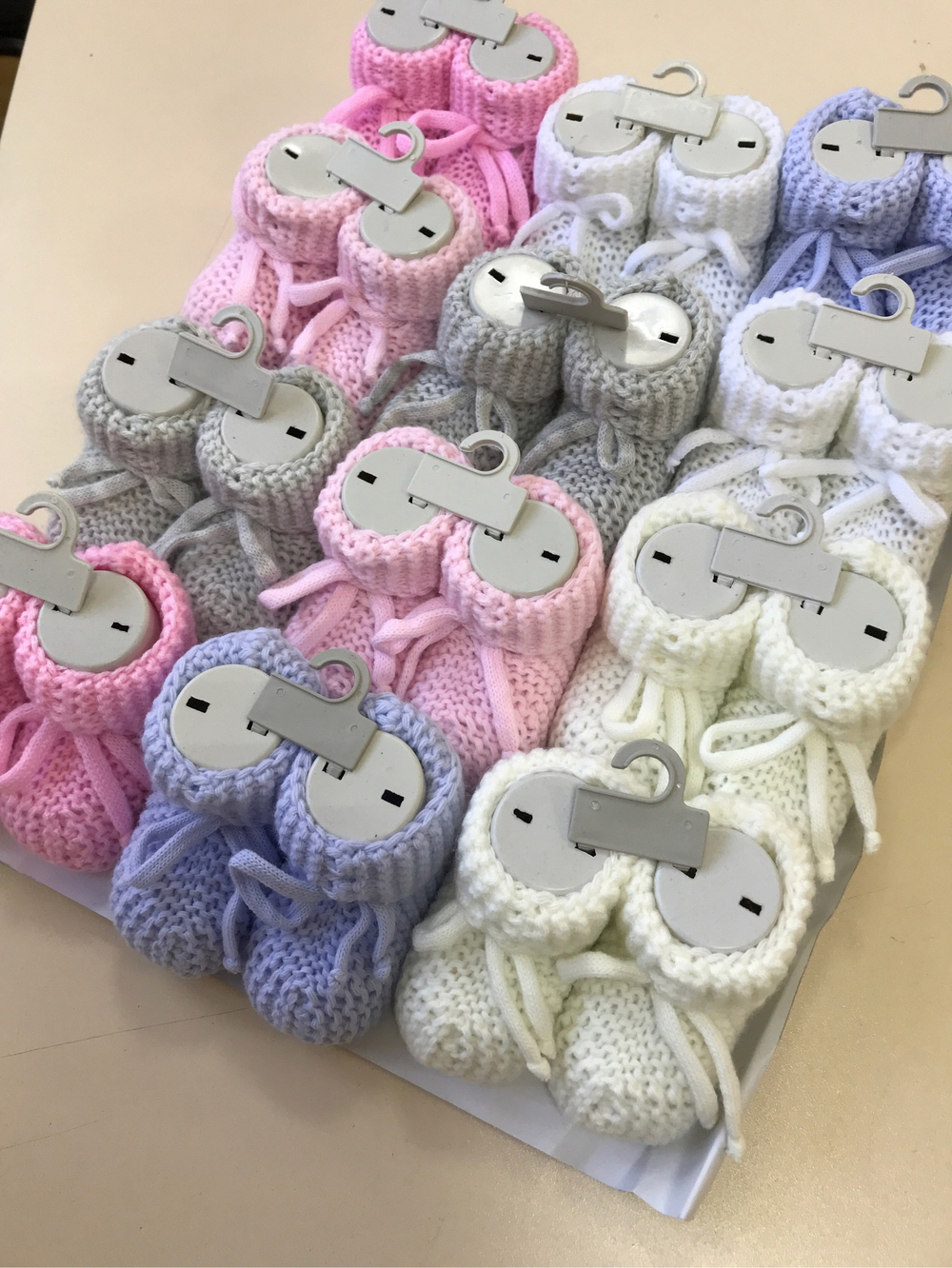 Носки вязаные с бантом