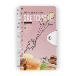 Sketchbook BV, 105×184 мм, 96 л. Ivory 80 г + крафт 80 г, на гребне с хлястиком (4 вида)