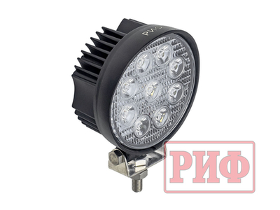 Светодиодная фара дальнего света РИФ 116 мм 27W LED