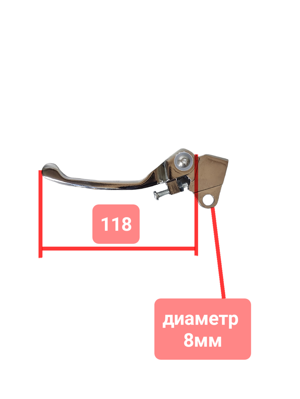 Рычаг сцепления Ирбис ттр 125 (Хром, с регулировкой откидывающийся)