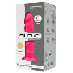 Розовый фаллоимитатор 19,7см на присоске SilexD Premium Silicone Dildo 8" Model 2