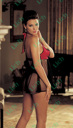 Короткая шифоновая сорочка беби-долл