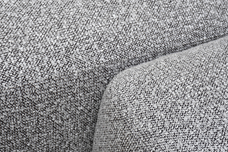 Диван трехместный Турин(Turin)(3 секции) с канапе и мех черно/серый Santo1606 355x163,5xx68см Garda Decor