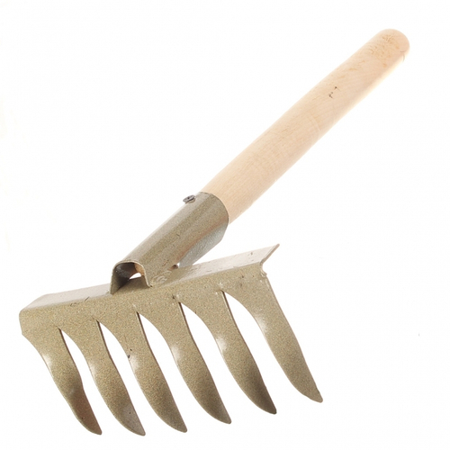 Грабли  6зуб витые дер.ручка (порошковая окраска) МАЛ.