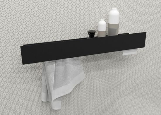 Полка Varius L (черный)