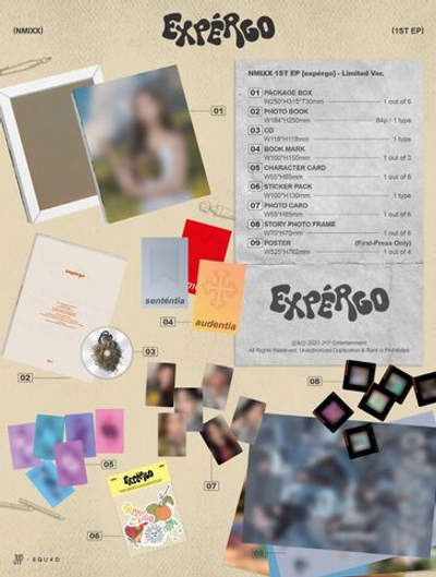 Альбом NMIXX - EXPERGO LIMITED Edition 6 Version SET