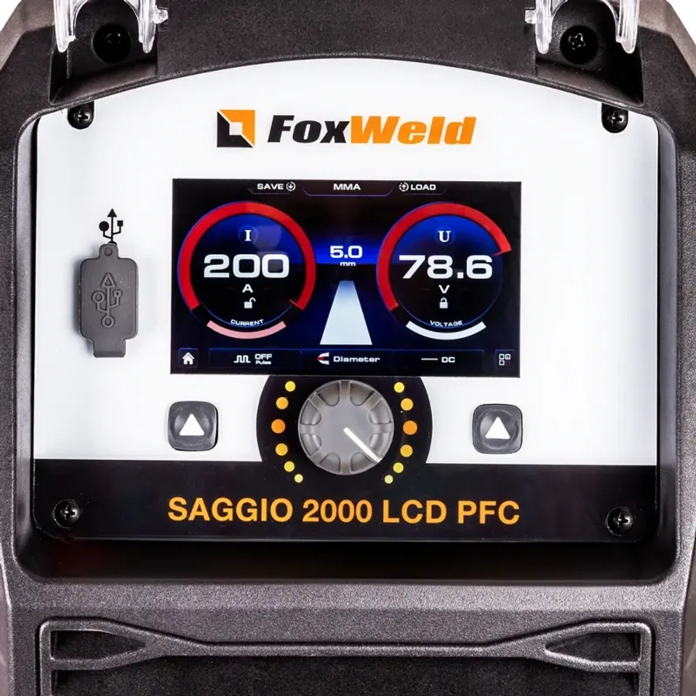FoxWeld SAGGIO 2000 LCD PFC (5в1) сварочный полуавтомат 9312