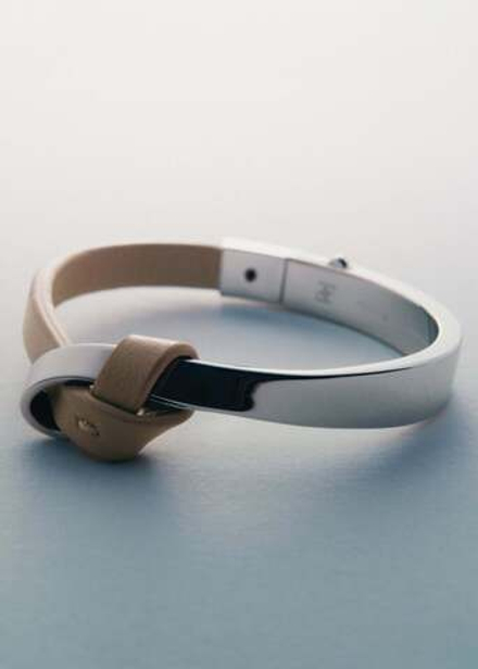 Polène Браслет Ormé Bangle, серо-коричневый