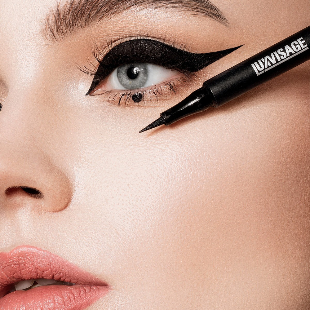 LuxVisage Подводка-фломастер для глаз MATT TATTOO waterproof 24H черная