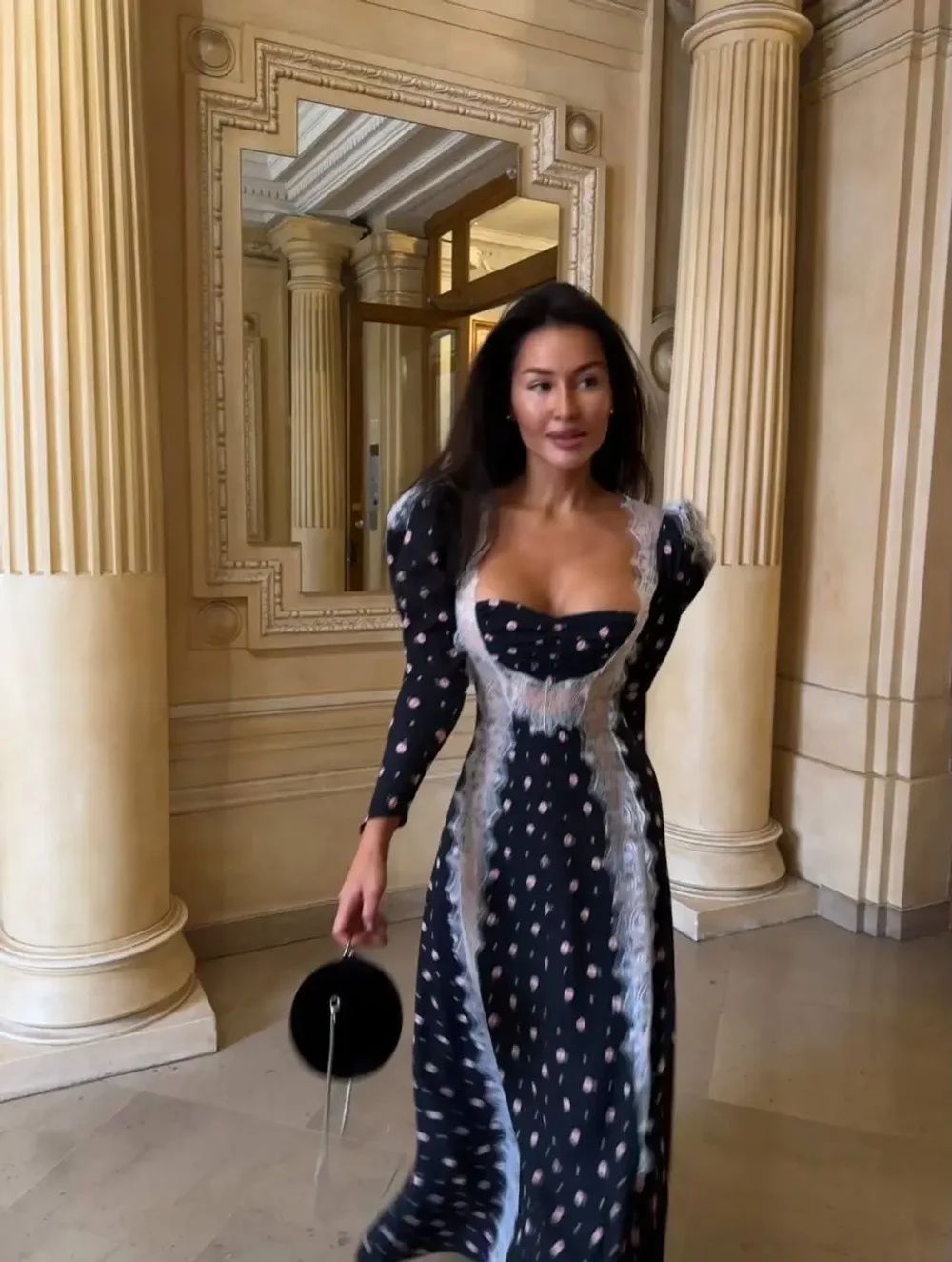 Платье Поцелуй Монмартра, Черный