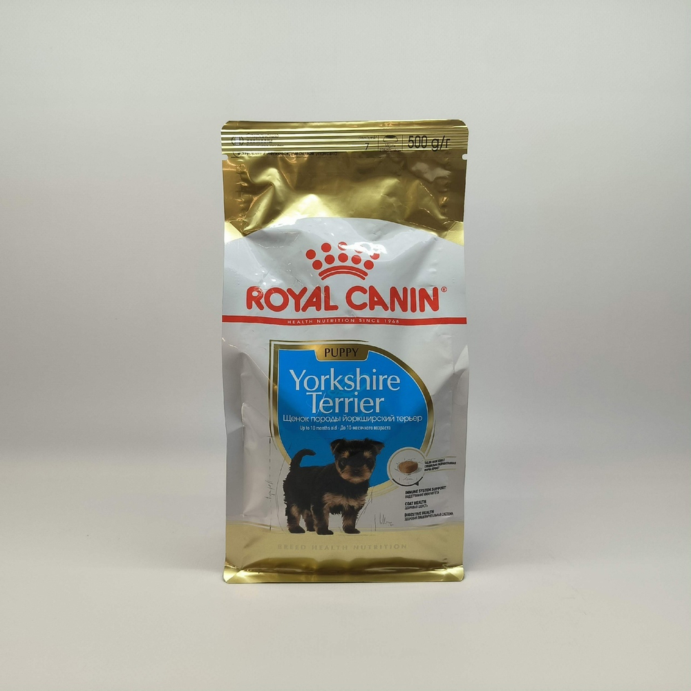 Корм для щенков Royal Canin Yorkshire Terrier Puppy для породы Йоркширский терьер до 10 мес, 500г