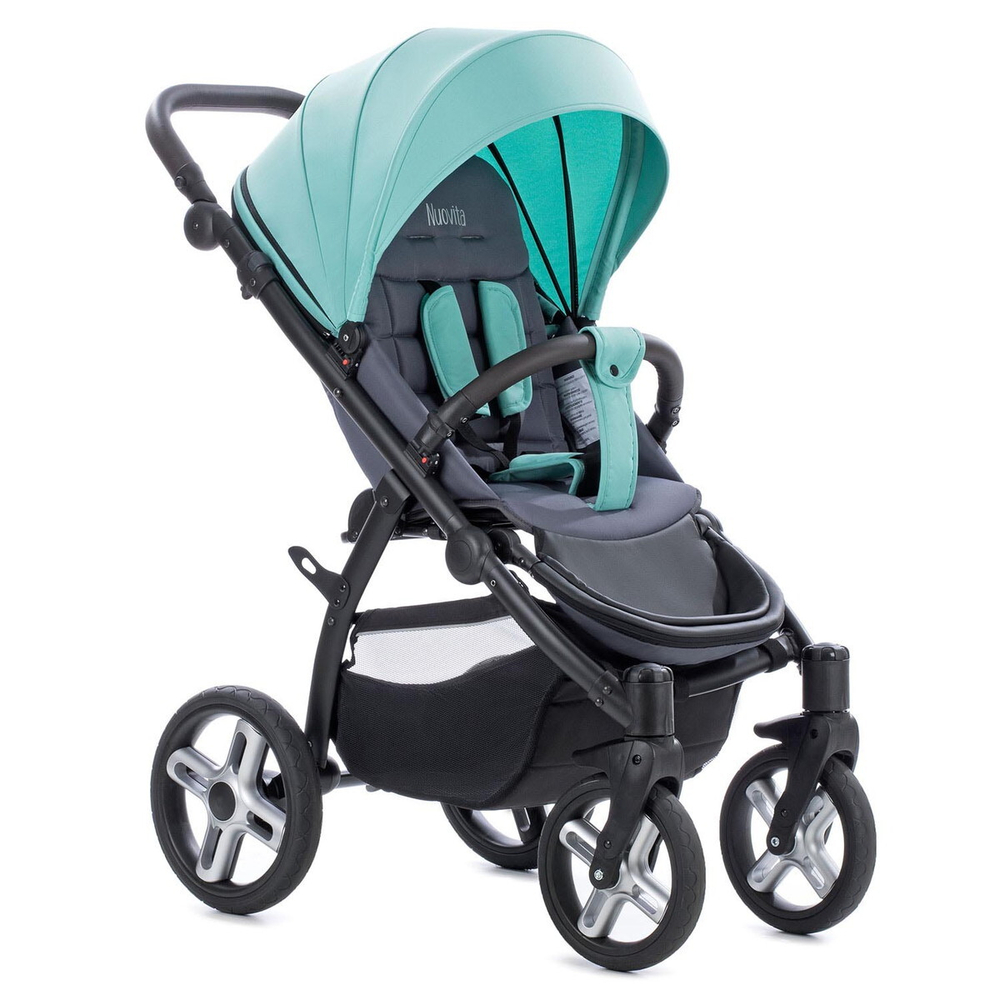 Прогулочная коляска Nuovita Modo Terreno Turchese grigio / Бирюзово-серый