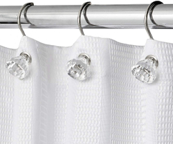 Набор из 12 крючков для шторки Carnation Home Fashions Prism Clear PHPR/26