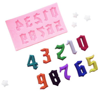 Молд силиконовый Цифры 8,5*5 см