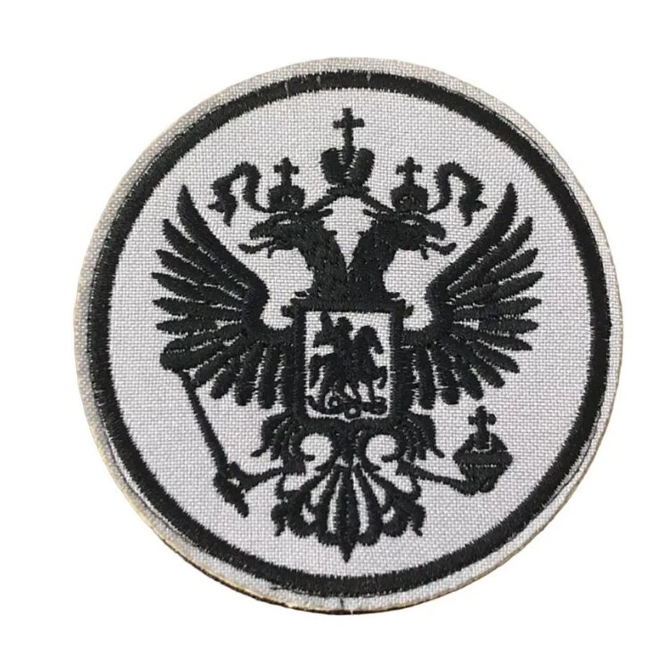 Патч Орел круглый (белый)