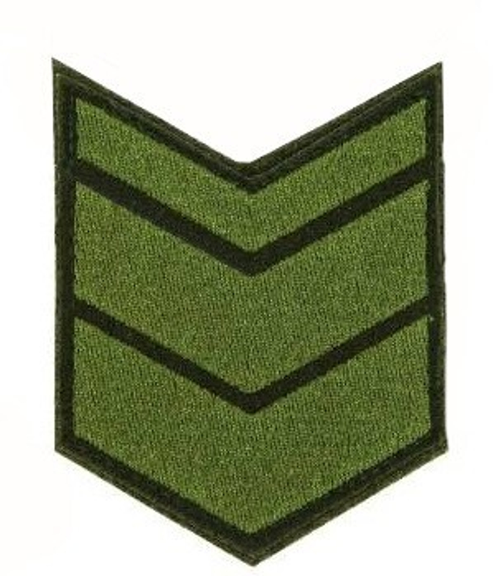 Нашивка за выслугу 11 лет оливковая (на липучке)