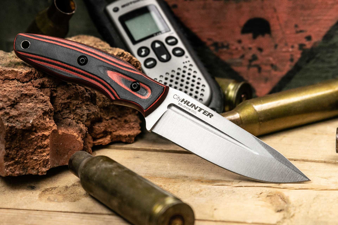 Туристический нож CityHunter M390 StoneWash