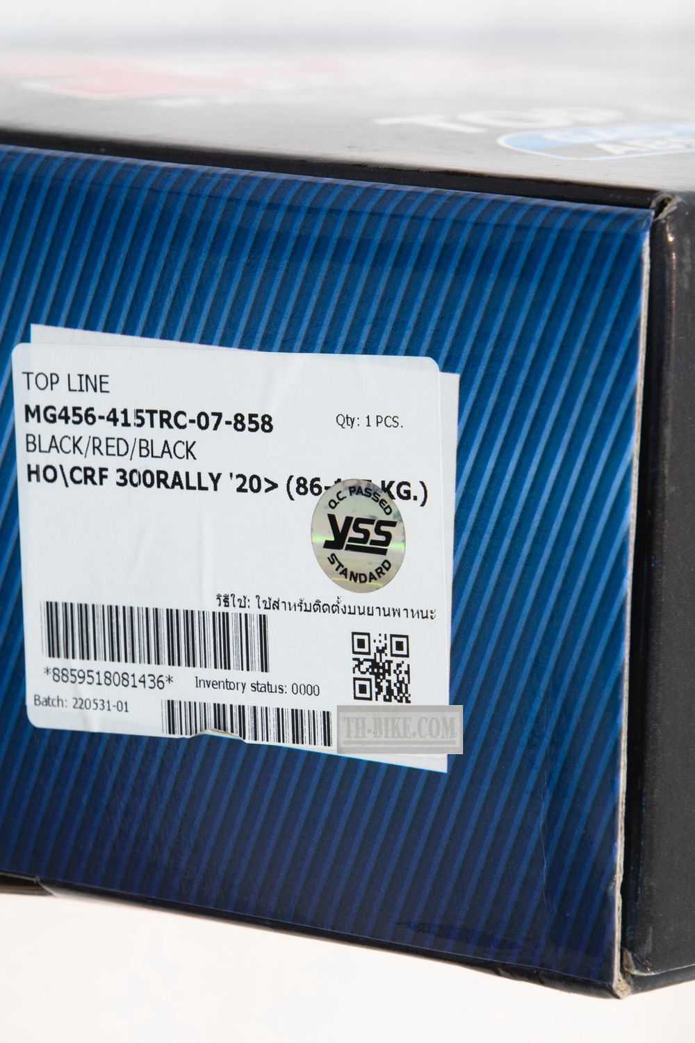 MG456-415TRC-07-858. Rear shock absorber YSS, 415mm, For Honda CRF250-300 all L-M-Rally