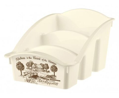 Емкость органайзер для специй 22,3х15х12см бежевый Бытпласт