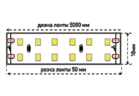 Светодиодная лента SWG 19,2W/m 240Led/m 3528SMD холодный белый 5M SWG3240-24-19.2-W-М 009249