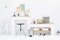 Brabantia - Контейнер для мусора NewIcon 5л, полированная сталь / артикул   112621  / GTIN 8710755112621