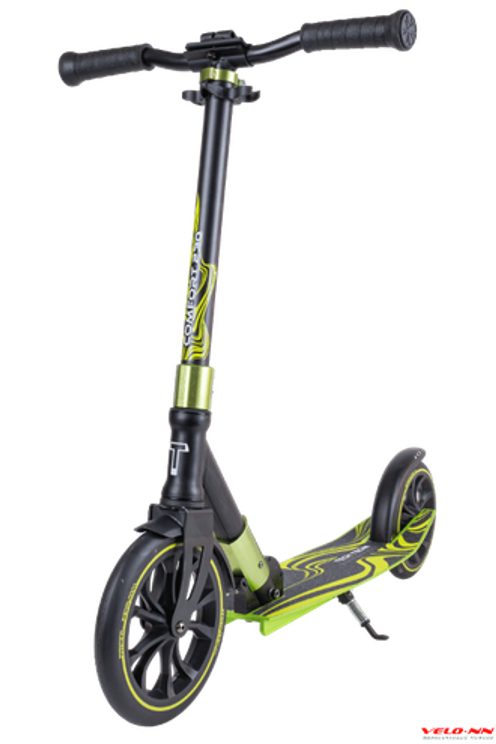 Самокат Tech Team  COMFORT 230R 2022 черный/зеленый