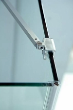 Душевой уголок Cezares Slider 90х80 SLIDER-AH-1-80-90/100-BR-NERO стекло бронза тонированное/профиль черный матовый