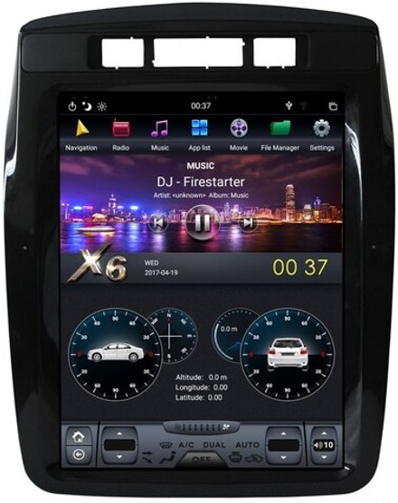 Магнитола для VW Touareg 2 2010-2018 (RCD550) - Carmedia ZF-1108-DSP "Тесла-Стиль" монитор 10.4" на Android 9, 4/64ГБ